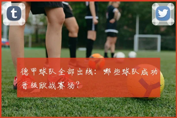 德甲球队全部出线：哪些球队成功晋级欧战赛场？